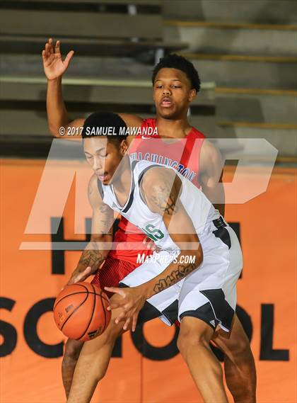 Thumbnail 3 in George Washington Prep vs Dorsey (77th Annual Beverly Hills Tournament)  photogallery.