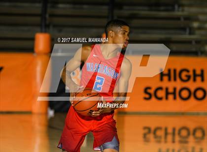 Thumbnail 1 in George Washington Prep vs Dorsey (77th Annual Beverly Hills Tournament)  photogallery.