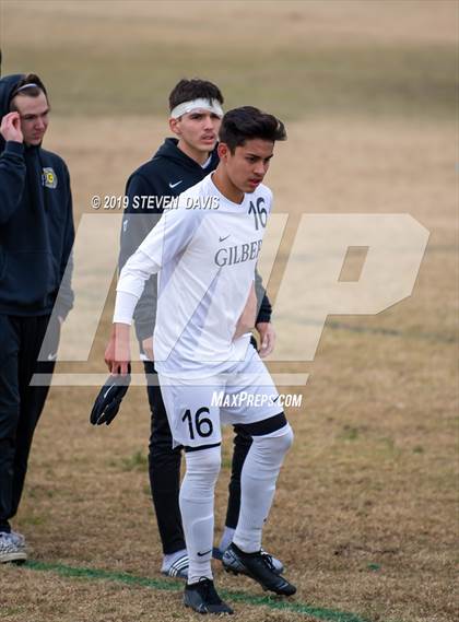 Thumbnail 2 in Gilbert vs Red Mountain (Red Mountain Soccer Showcase)  photogallery.