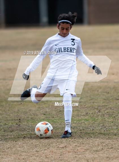 Thumbnail 2 in Gilbert vs Red Mountain (Red Mountain Soccer Showcase)  photogallery.