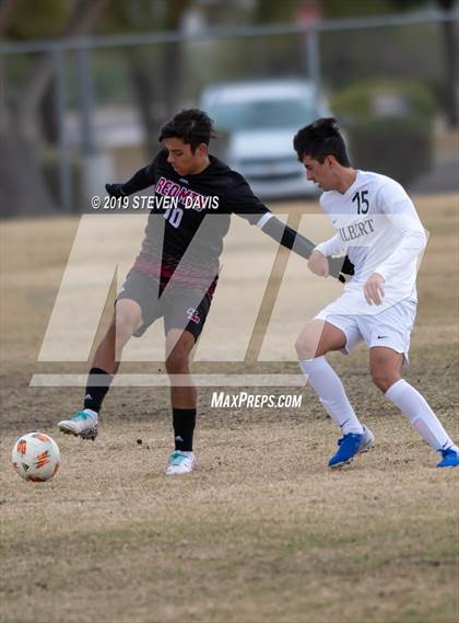 Thumbnail 1 in Gilbert vs Red Mountain (Red Mountain Soccer Showcase)  photogallery.