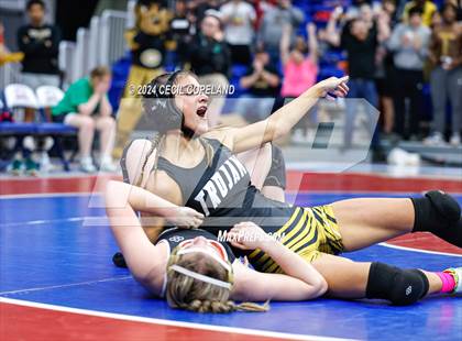 Thumbnail 2 in Carrollton vs Greenbrier - GHSA Girls' Duals Championship Finals photogallery.