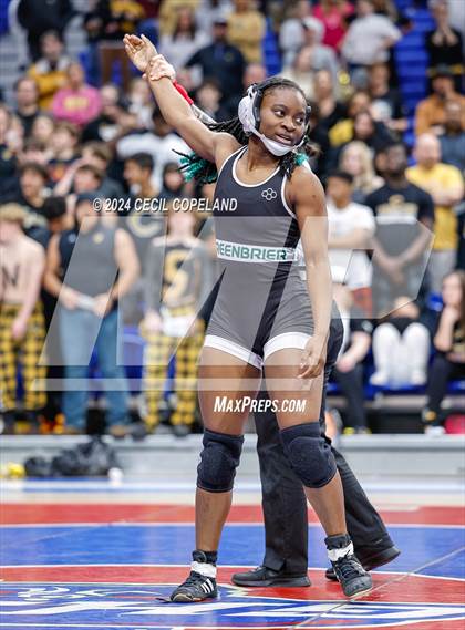 Thumbnail 2 in Carrollton vs Greenbrier - GHSA Girls' Duals Championship Finals photogallery.