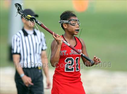 Thumbnail 1 in St. Andrew's vs. St. John's (TGHSLL Semi Final) photogallery.