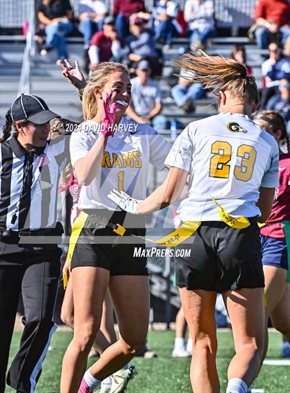 Thumbnail 3 in 4A Flag Football Semifinal The Classical Academy vs Green Mountain photogallery.