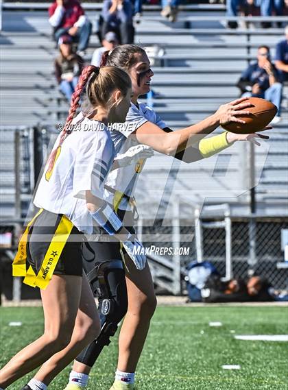Thumbnail 1 in 4A Flag Football Semifinal The Classical Academy vs Green Mountain photogallery.
