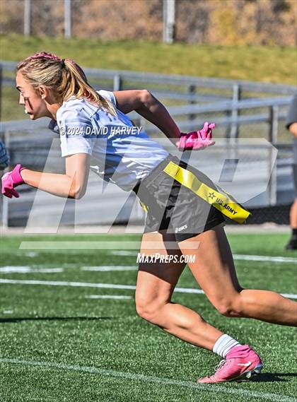 Thumbnail 2 in 4A Flag Football Semifinal The Classical Academy vs Green Mountain photogallery.