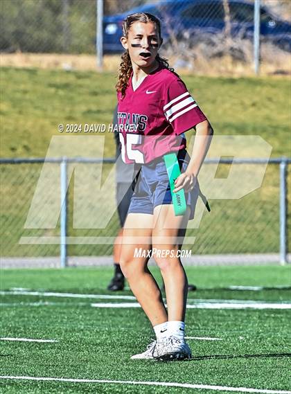 Thumbnail 1 in 4A Flag Football Semifinal The Classical Academy vs Green Mountain photogallery.