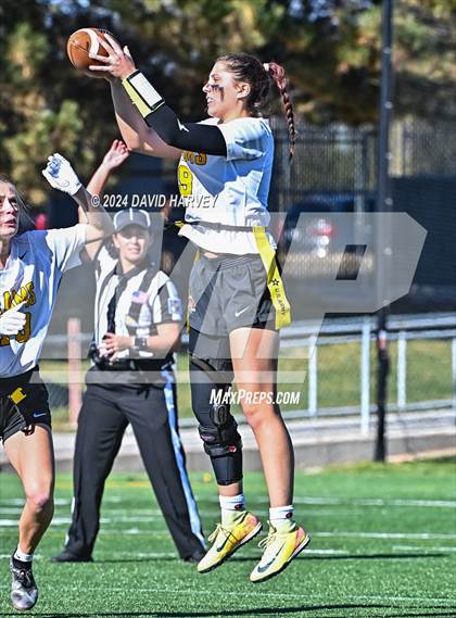 Thumbnail 1 in 4A Flag Football Semifinal The Classical Academy vs Green Mountain photogallery.