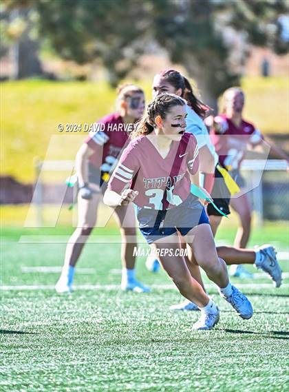 Thumbnail 2 in 4A Flag Football Semifinal The Classical Academy vs Green Mountain photogallery.