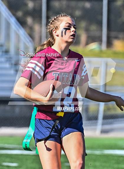 Thumbnail 3 in 4A Flag Football Semifinal The Classical Academy vs Green Mountain photogallery.