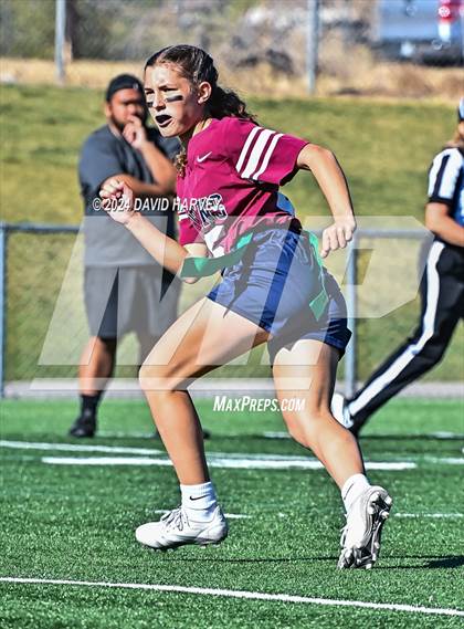 Thumbnail 2 in 4A Flag Football Semifinal The Classical Academy vs Green Mountain photogallery.
