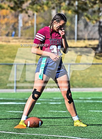 Thumbnail 2 in 4A Flag Football Semifinal The Classical Academy vs Green Mountain photogallery.
