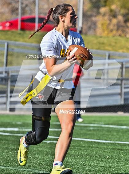 Thumbnail 3 in 4A Flag Football Semifinal The Classical Academy vs Green Mountain photogallery.