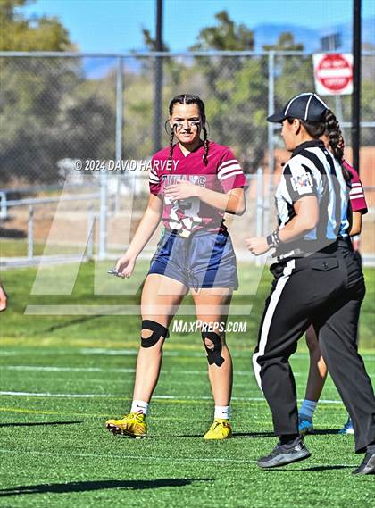 Thumbnail 2 in 4A Flag Football Semifinal The Classical Academy vs Green Mountain photogallery.