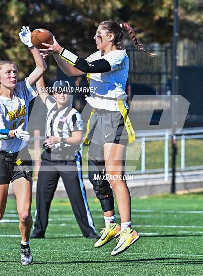 Thumbnail 2 in 4A Flag Football Semifinal The Classical Academy vs Green Mountain photogallery.