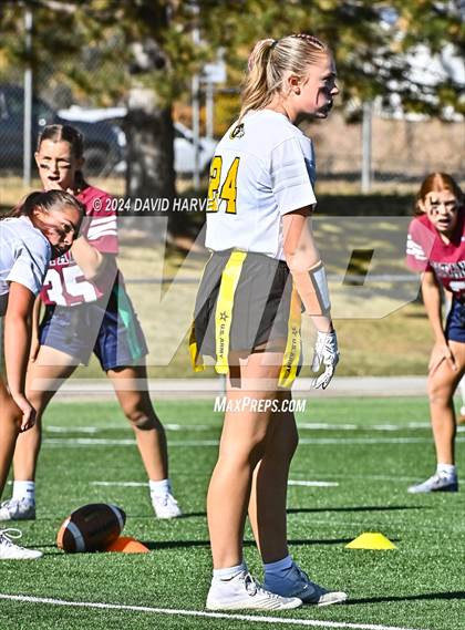 Thumbnail 3 in 4A Flag Football Semifinal The Classical Academy vs Green Mountain photogallery.