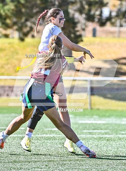 Thumbnail 2 in 4A Flag Football Semifinal The Classical Academy vs Green Mountain photogallery.
