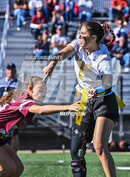 Thumbnail 1 in 4A Flag Football Semifinal The Classical Academy vs Green Mountain photogallery.