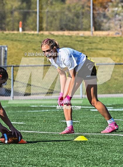 Thumbnail 1 in 4A Flag Football Semifinal The Classical Academy vs Green Mountain photogallery.