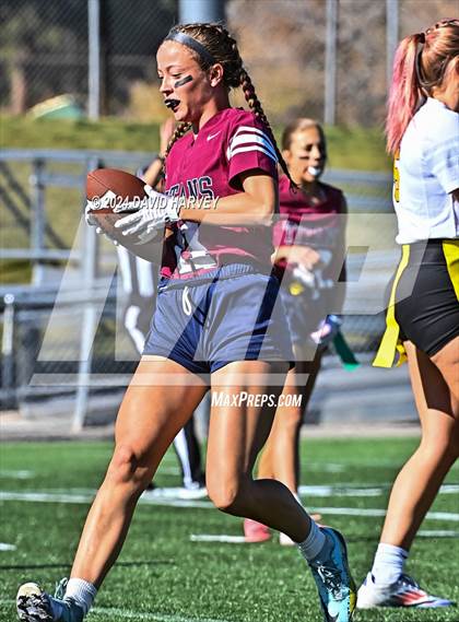 Thumbnail 1 in 4A Flag Football Semifinal The Classical Academy vs Green Mountain photogallery.