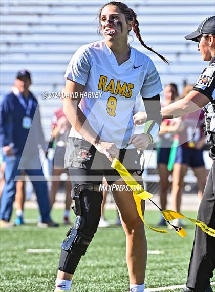 Thumbnail 1 in 4A Flag Football Semifinal The Classical Academy vs Green Mountain photogallery.