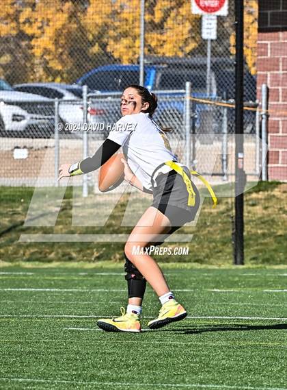 Thumbnail 2 in 4A Flag Football Semifinal The Classical Academy vs Green Mountain photogallery.