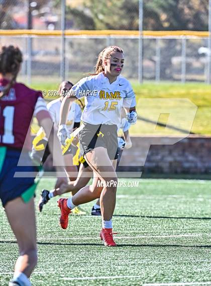 Thumbnail 3 in 4A Flag Football Semifinal The Classical Academy vs Green Mountain photogallery.