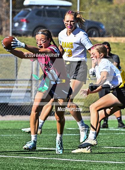 Thumbnail 3 in 4A Flag Football Semifinal The Classical Academy vs Green Mountain photogallery.