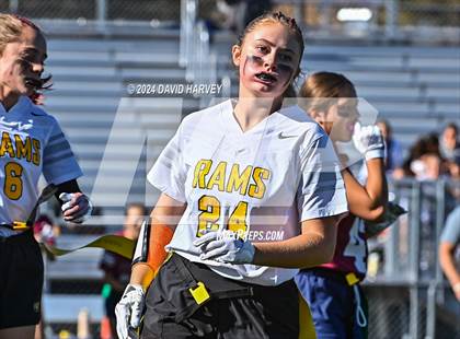 Thumbnail 2 in 4A Flag Football Semifinal The Classical Academy vs Green Mountain photogallery.
