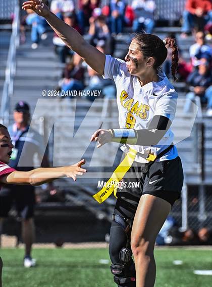 Thumbnail 3 in 4A Flag Football Semifinal The Classical Academy vs Green Mountain photogallery.