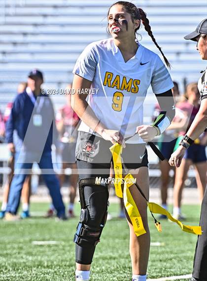 Thumbnail 2 in 4A Flag Football Semifinal The Classical Academy vs Green Mountain photogallery.