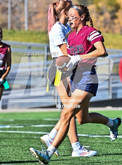 Thumbnail 3 in 4A Flag Football Semifinal The Classical Academy vs Green Mountain photogallery.