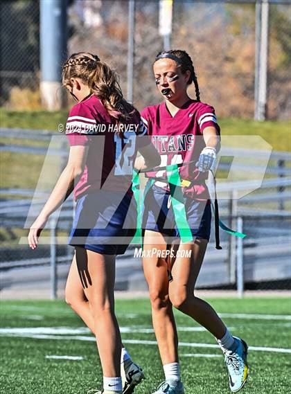 Thumbnail 3 in 4A Flag Football Semifinal The Classical Academy vs Green Mountain photogallery.