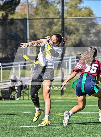 Thumbnail 1 in 4A Flag Football Semifinal The Classical Academy vs Green Mountain photogallery.
