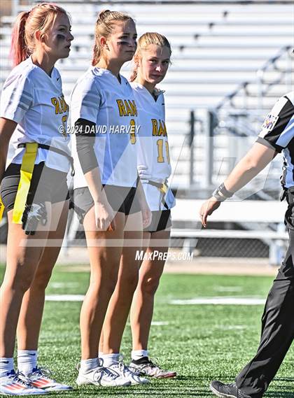 Thumbnail 1 in 4A Flag Football Semifinal The Classical Academy vs Green Mountain photogallery.