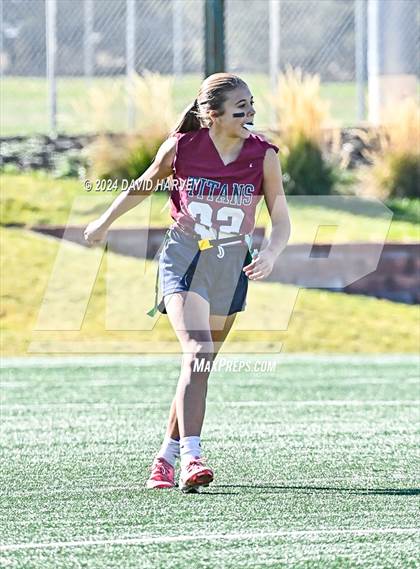 Thumbnail 2 in 4A Flag Football Semifinal The Classical Academy vs Green Mountain photogallery.