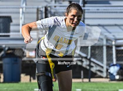 Thumbnail 1 in 4A Flag Football Semifinal The Classical Academy vs Green Mountain photogallery.