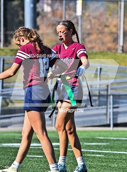 Thumbnail 2 in 4A Flag Football Semifinal The Classical Academy vs Green Mountain photogallery.