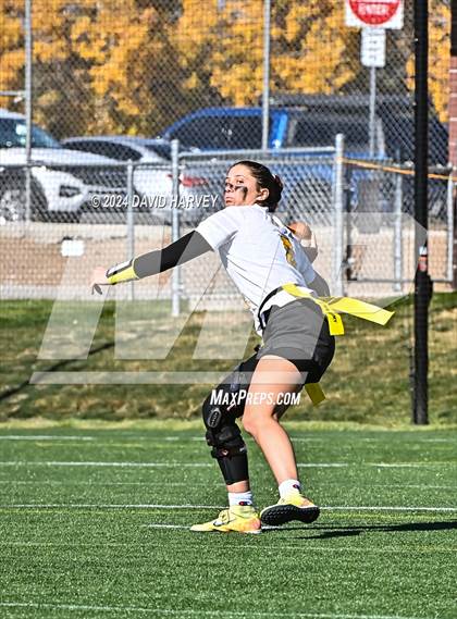 Thumbnail 3 in 4A Flag Football Semifinal The Classical Academy vs Green Mountain photogallery.