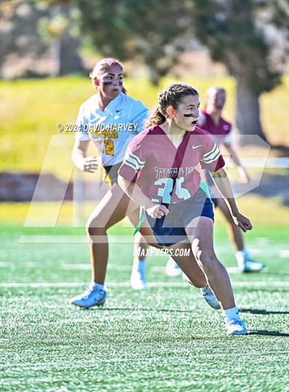 Thumbnail 3 in 4A Flag Football Semifinal The Classical Academy vs Green Mountain photogallery.