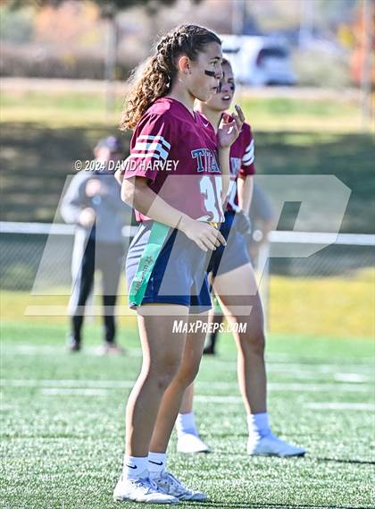Thumbnail 1 in 4A Flag Football Semifinal The Classical Academy vs Green Mountain photogallery.