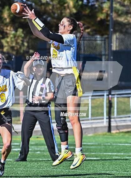 Thumbnail 3 in 4A Flag Football Semifinal The Classical Academy vs Green Mountain photogallery.