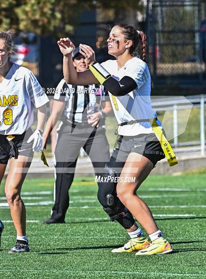 Thumbnail 3 in 4A Flag Football Semifinal The Classical Academy vs Green Mountain photogallery.