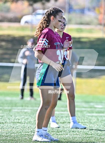 Thumbnail 2 in 4A Flag Football Semifinal The Classical Academy vs Green Mountain photogallery.