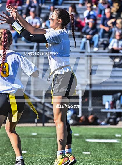 Thumbnail 1 in 4A Flag Football Semifinal The Classical Academy vs Green Mountain photogallery.