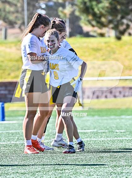 Thumbnail 2 in 4A Flag Football Semifinal The Classical Academy vs Green Mountain photogallery.