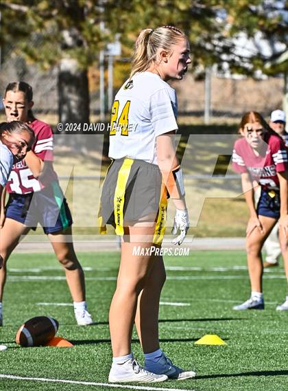 Thumbnail 1 in 4A Flag Football Semifinal The Classical Academy vs Green Mountain photogallery.