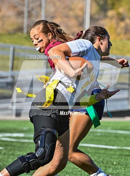 Thumbnail 1 in 4A Flag Football Semifinal The Classical Academy vs Green Mountain photogallery.