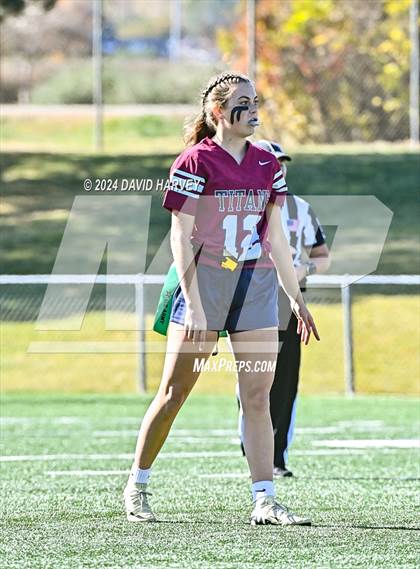 Thumbnail 1 in 4A Flag Football Semifinal The Classical Academy vs Green Mountain photogallery.